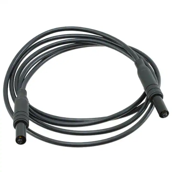 POMONA - 5291A-24-0 Microvolt/Banana Plug Cord (Black)