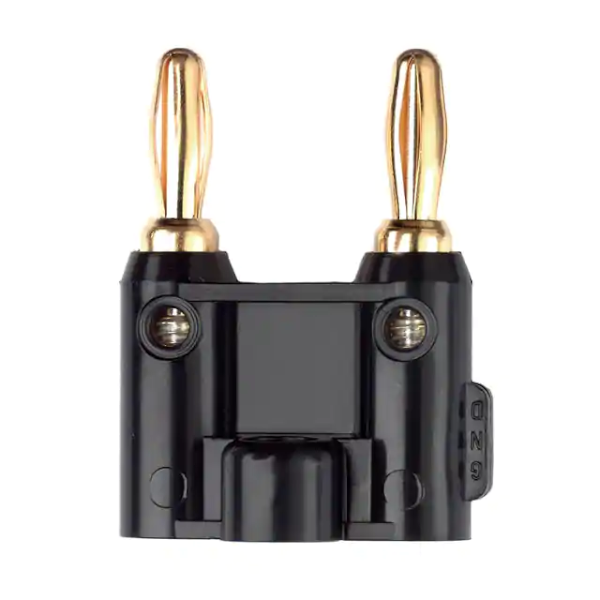 POMONA - 4892-0 Dbl Banana Plug, Gold Pl (Black)