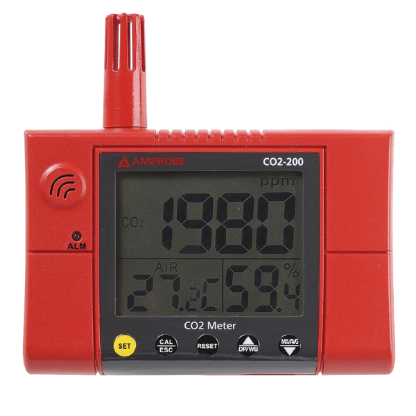 AMPROBE - CO2-200 Wall-Mounted CO2 Meter