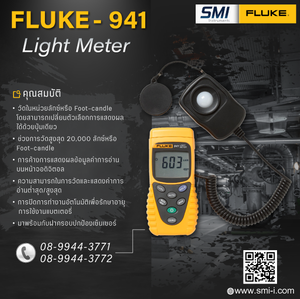 FLUKE - 941 Light Meter graphic information