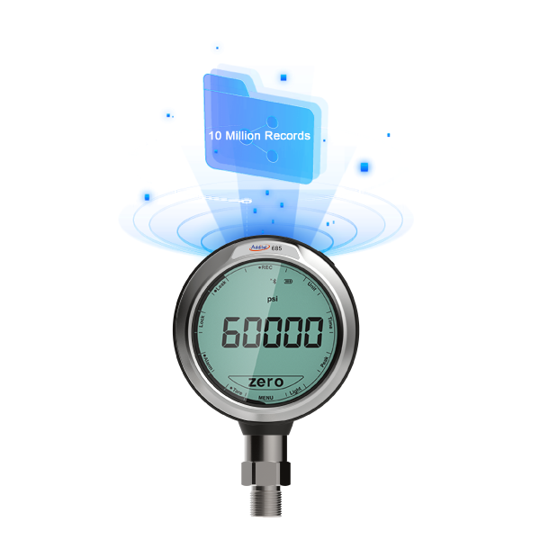 ADDITEL - ADT685 Digital Pressure Test Gauge, Ranges up to 60,000 psi (4,200 bar)