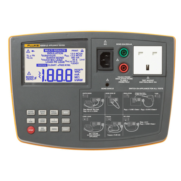 SMI Instrumenst Product FLUKE - 6200-2 UK Portable Appliance Tester UK