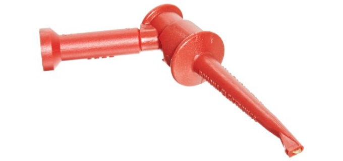 SMI Instrumenst Product POMONA - 4826-2 Minigrabber® Test Clip With Pin Tip Jack (Red)